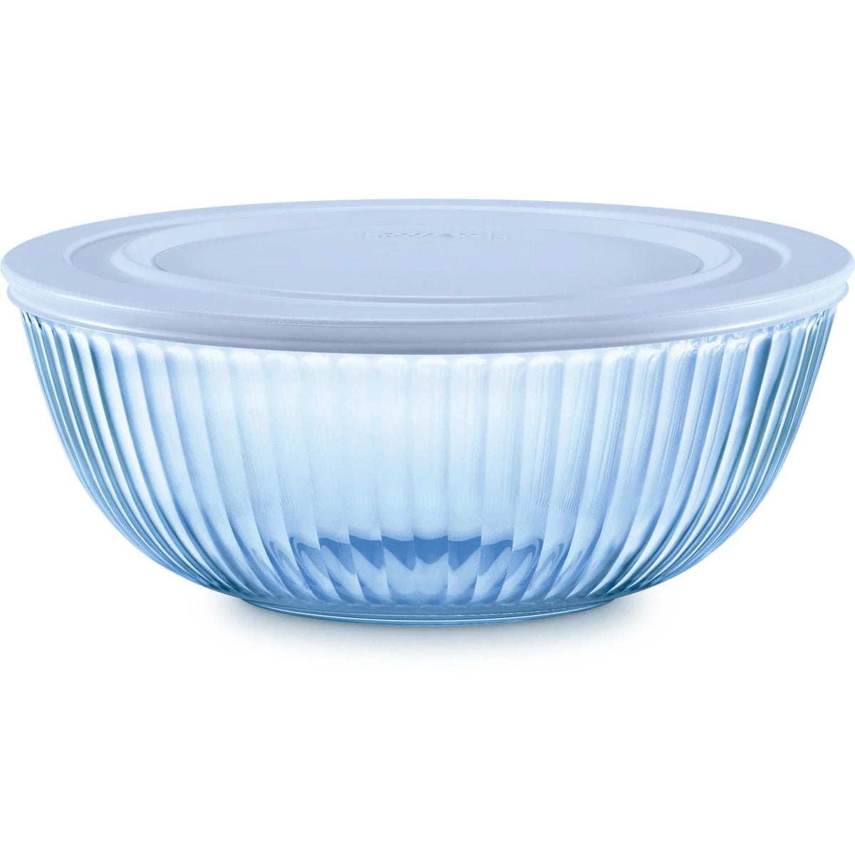 Pyrex® Colors Sculpted Tinted 4.5-quart Mixing Bowl with Lid, Blue