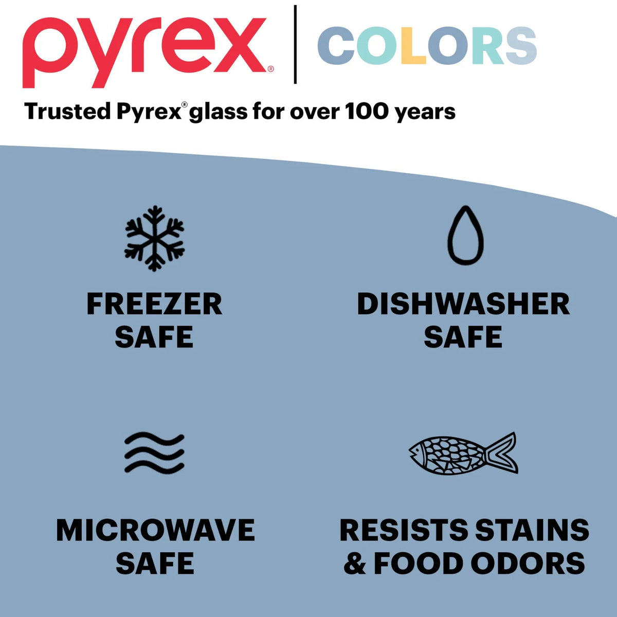 Pyrex® Colors Sculpted Tinted 2.3-quart Mixing Bowl with Lid, Green