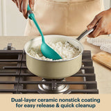 Pyrex® Ceramic Cookware 7.7-in/2qt Saucepan with Lid