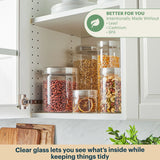 Pyrex® 4-Piece Lightweight Glass Canister Set