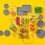 Pyrex® Simply Store® 20-piece Set with Gray Lids