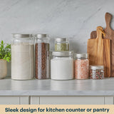 Pyrex® 4-Piece Lightweight Glass Canister Set