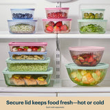 Pyrex® Simply Store® Tinted Glass 11-cup Rectangle Storage Container with Lid, Aqua