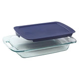 Pyrex® Easy Grab® 3-quart Glass Baking Dish with Blue Lid