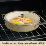 Pyrex® Ceramic Cookware 10-in/4.5qt Stock Pot with Lid