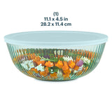 Pyrex® Colors Sculpted Tinted 4.5-quart Mixing Bowl with Lid, Aqua