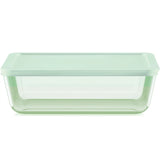 Pyrex® Simply Store® Tinted 11-cup Rectangle Storage with Green Plastic Lid