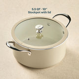 Pyrex® Ceramic Cookware 10-in/4.5qt Stock Pot with Lid