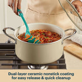 Pyrex® Ceramic Cookware 10-in/4.5qt Stock Pot with Lid